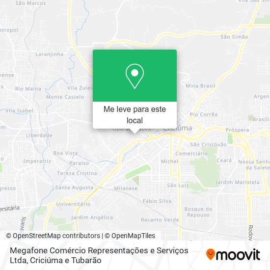 Megafone Comércio Representações e Serviços Ltda mapa