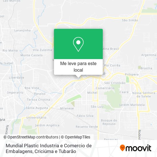 Mundial Plastic Industria e Comercio de Embalagens mapa