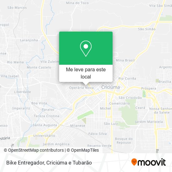 Bike Entregador mapa