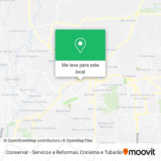 Conservar - Servicos e Reformas mapa