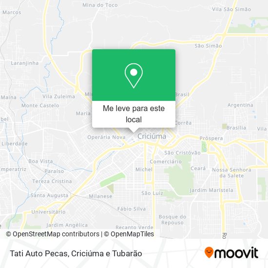 Tati Auto Pecas mapa