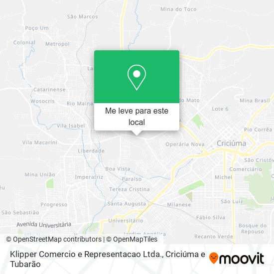 Klipper Comercio e Representacao Ltda. mapa