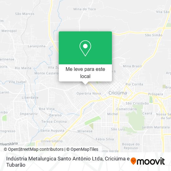 Indústria Metalurgica Santo Antônio Ltda mapa