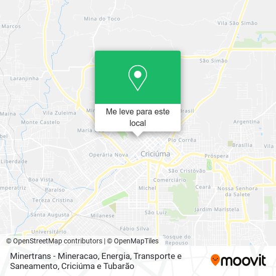 Minertrans - Mineracao, Energia, Transporte e Saneamento mapa