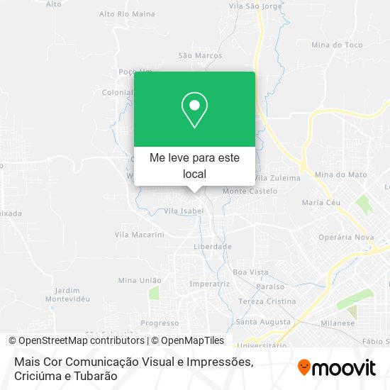 Mais Cor Comunicação Visual e Impressões mapa