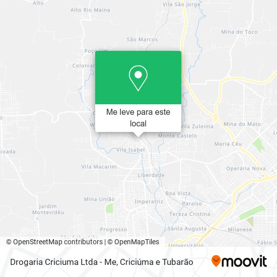 Drogaria Criciuma Ltda - Me mapa