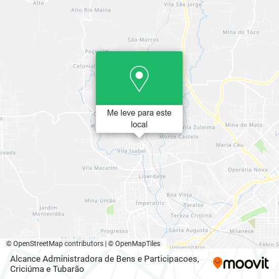 Alcance Administradora de Bens e Participacoes mapa