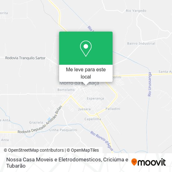 Nossa Casa Moveis e Eletrodomesticos mapa