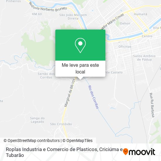 Roplas Industria e Comercio de Plasticos mapa