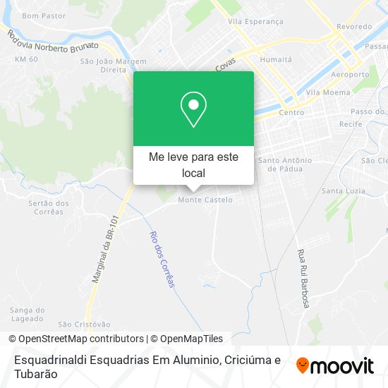 Esquadrinaldi Esquadrias Em Aluminio mapa