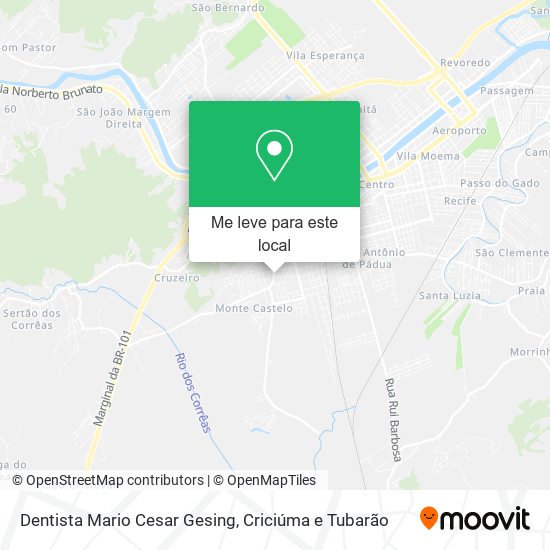 Dentista Mario Cesar Gesing mapa