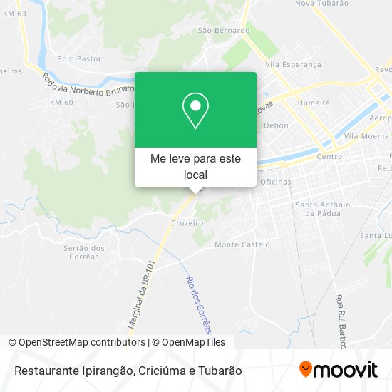 Restaurante Ipirangão mapa