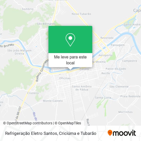 Refrigeração Eletro Santos mapa