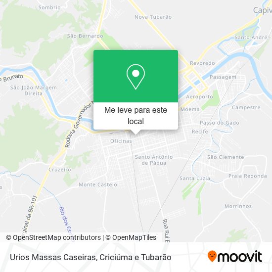 Urios Massas Caseiras mapa