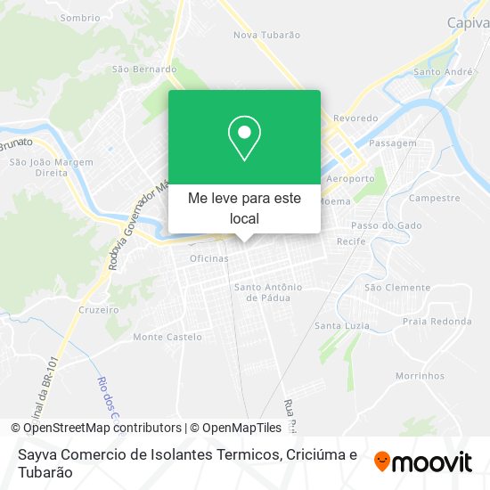 Sayva Comercio de Isolantes Termicos mapa