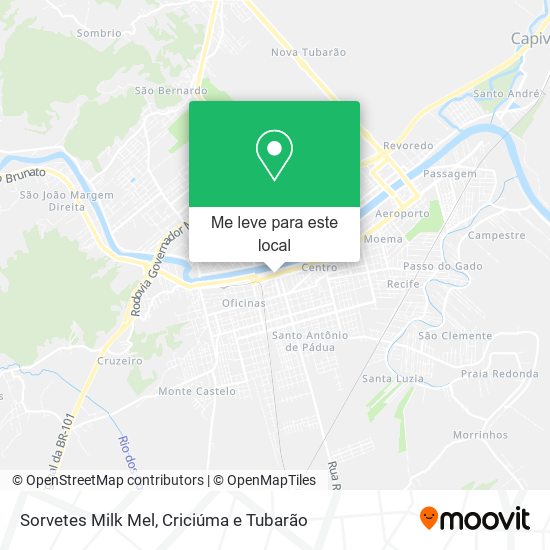 Sorvetes Milk Mel mapa