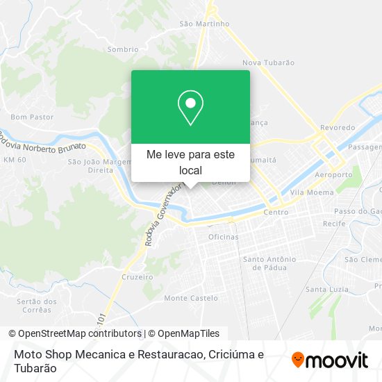 Moto Shop Mecanica e Restauracao mapa