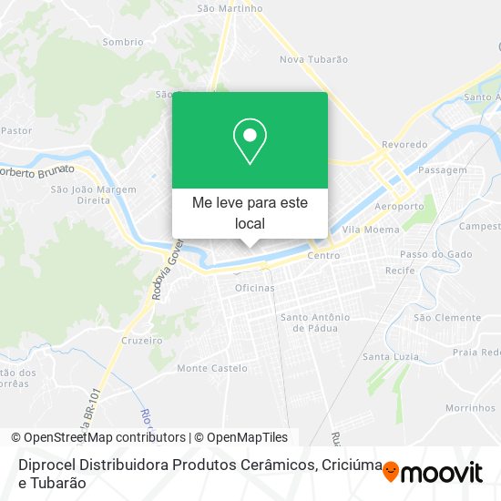 Diprocel Distribuidora Produtos Cerâmicos mapa