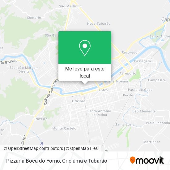 Pizzaria Boca do Forno mapa