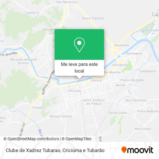 Clube de Xadrez Tubarao mapa