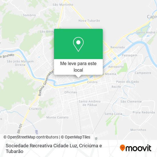 Sociedade Recreativa Cidade Luz mapa