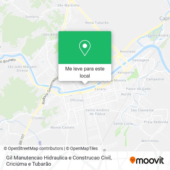 Gil Manutencao Hidraulica e Construcao Civil mapa