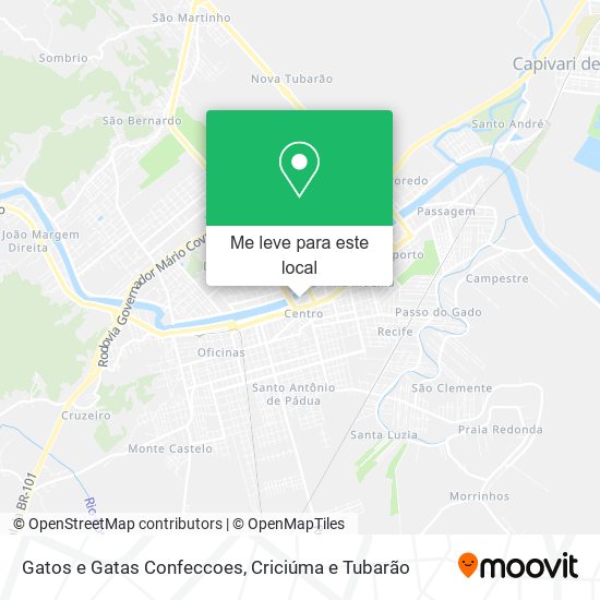 Gatos e Gatas Confeccoes mapa