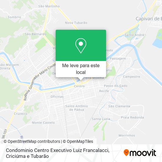 Condominio Centro Executivo Luiz Francalacci mapa