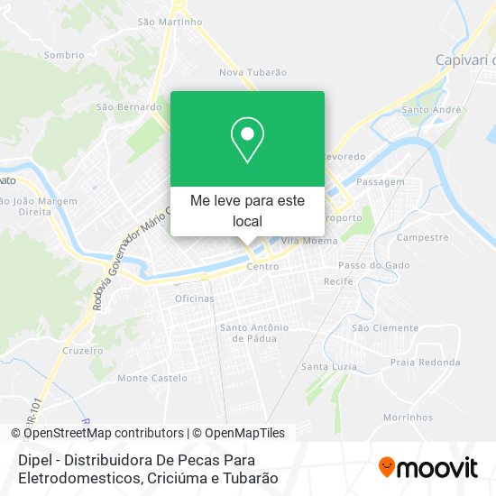 Dipel - Distribuidora De Pecas Para Eletrodomesticos mapa