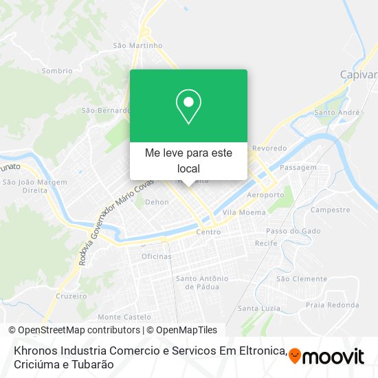 Khronos Industria Comercio e Servicos Em Eltronica mapa