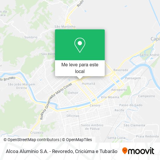 Alcoa Alumínio S.A. - Revoredo mapa