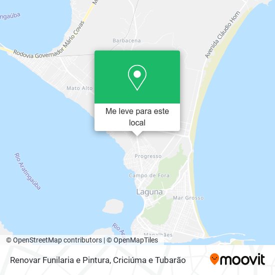 Renovar Funilaria e Pintura mapa