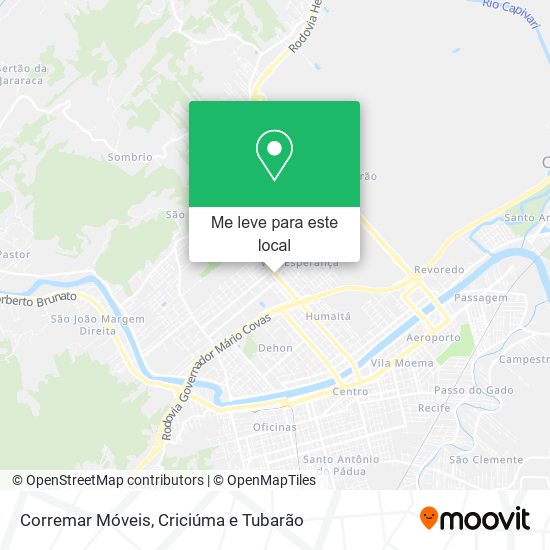 Corremar Móveis mapa