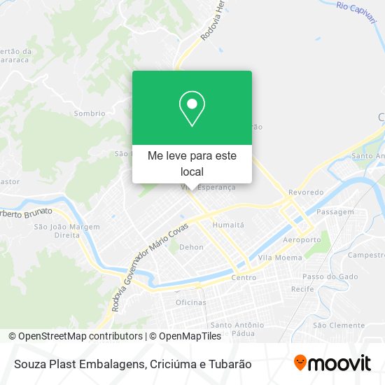 Souza Plast Embalagens mapa