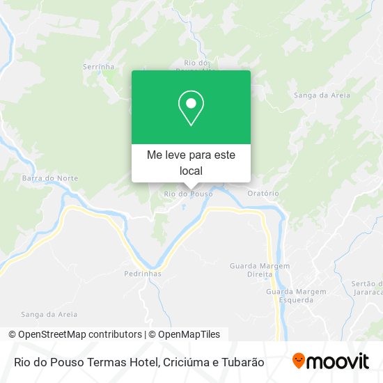 Rio do Pouso Termas Hotel mapa