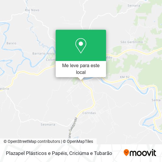 Plazapel Plásticos e Papéis mapa