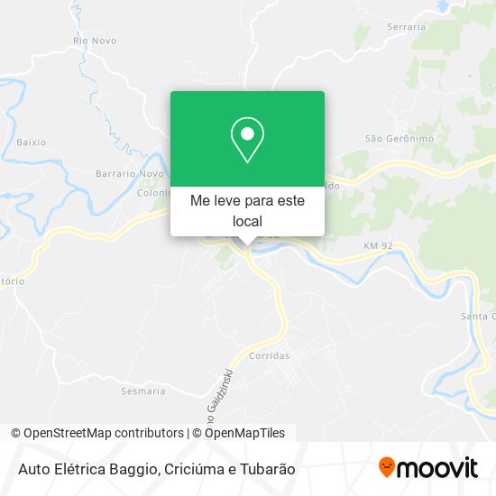 Auto Elétrica Baggio mapa