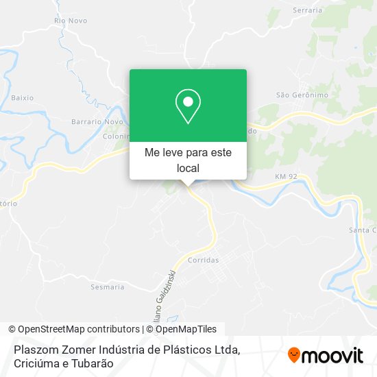 Plaszom Zomer Indústria de Plásticos Ltda mapa