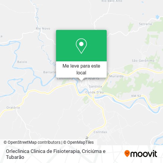 Orleclinica Clinica de Fisioterapia mapa