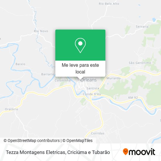 Tezza Montagens Eletricas mapa