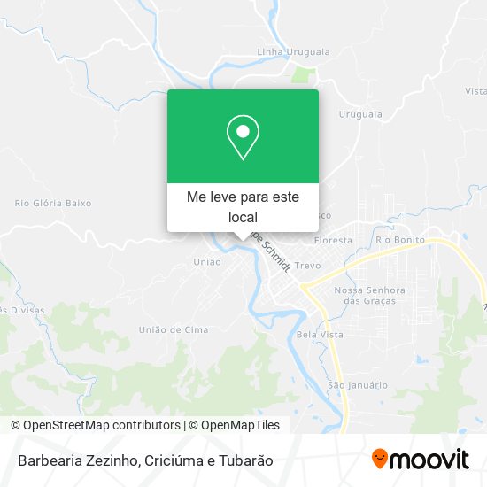 Barbearia Zezinho mapa