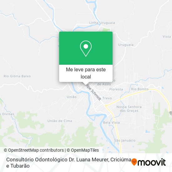 Consultório Odontológico Dr. Luana Meurer mapa