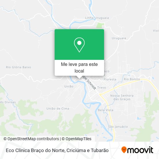 Eco Clínica Braço do Norte mapa