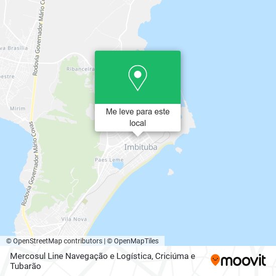 Mercosul Line Navegação e Logística mapa