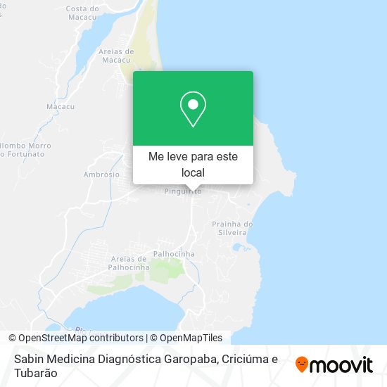 Sabin Medicina Diagnóstica Garopaba mapa