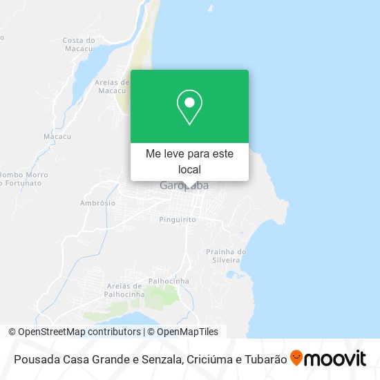 Pousada Casa Grande e Senzala mapa