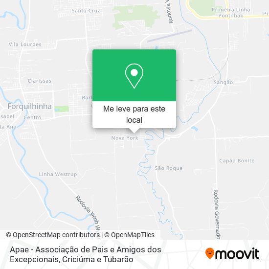 Apae - Associação de Pais e Amigos dos Excepcionais mapa