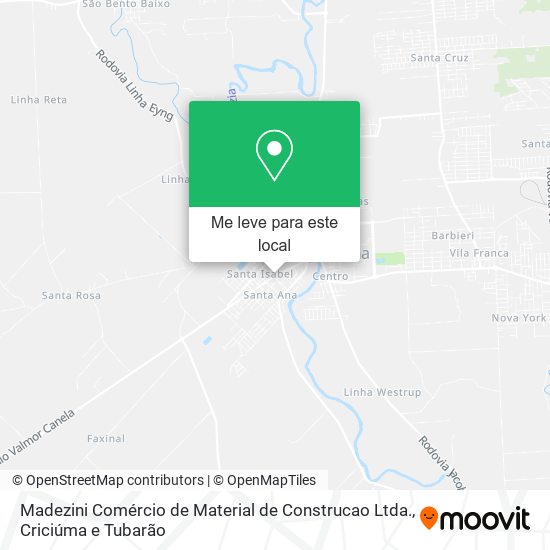 Madezini Comércio de Material de Construcao Ltda. mapa