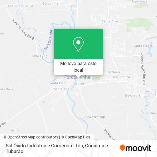 Sul Óxido Indústria e Comércio Ltda mapa
