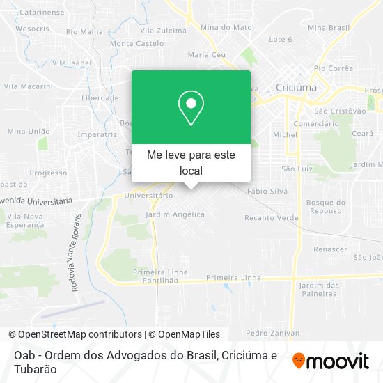 Oab - Ordem dos Advogados do Brasil mapa